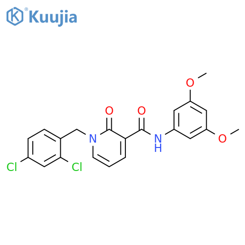 1-(2,4-DICHLOROBENZYL)-N-(3,5-DIMETHOXYPHENYL)-2-OXO-1,2-DIHYDRO-3-PYRIDINECARBOXAMIDE structure