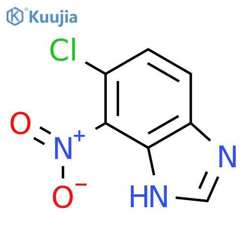 6-chloro-7-nitro-1H-Benzimidazole structure