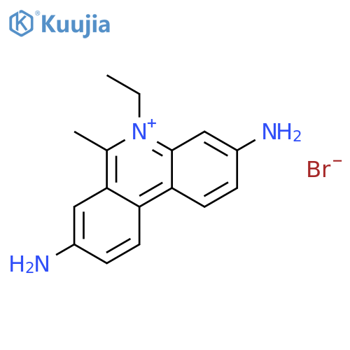 Phenanthridinium,3,8-diamino-5-ethyl-6-methyl-, bromide (1:1) structure