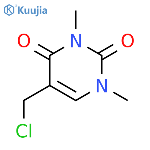 2,4(1H,3H)-Pyrimidinedione, 5-(chloromethyl)-1,3-dimethyl- structure
