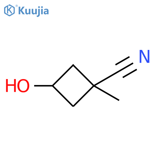 3-Hydroxy-1-methylcyclobutane-1-carbonitrile structure