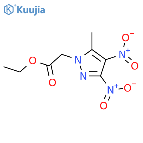 ethyl 2-(5-methyl-3,4-dinitro-1H-pyrazol-1-yl)acetate structure
