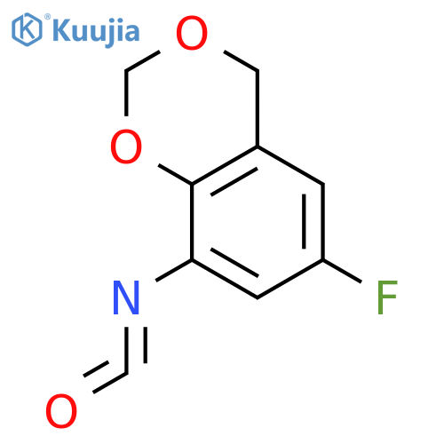 6-Fluoro-4H-1,3-benzodioxin-8-yl Isocyanate structure
