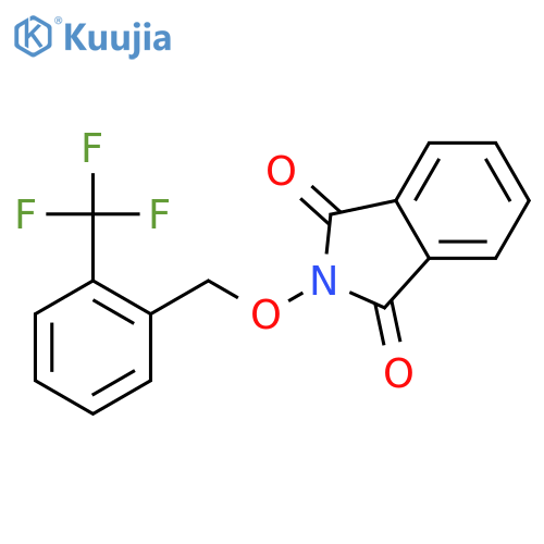 2-((2-(Trifluoromethyl)benzyl)oxy)isoindoline-1,3-dione structure