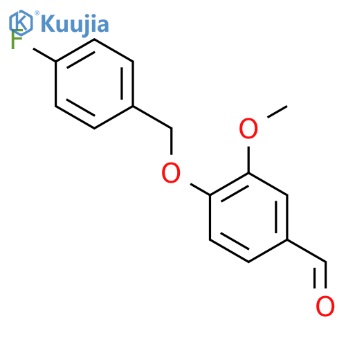 4-[(4-fluorophenyl)methoxy]-3-methoxybenzaldehyde structure