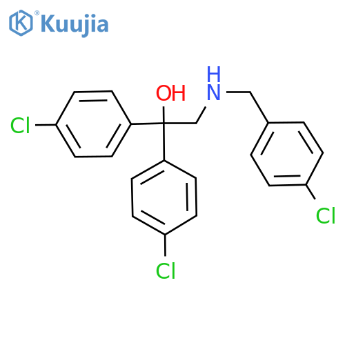2-[(4-CHLOROBENZYL)AMINO]-1,1-BIS(4-CHLOROPHENYL)-1-ETHANOL structure