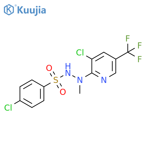 4-CHLORO-N'-[3-CHLORO-5-(TRIFLUOROMETHYL)-2-PYRIDINYL]-N'-METHYLBENZENESULFONOHYDRAZIDE structure