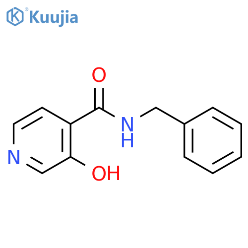 4-Pyridinecarboxamide, 3-hydroxy-N-(phenylmethyl)- structure