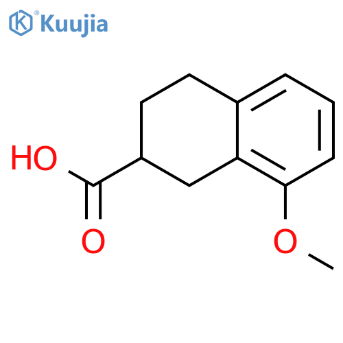 8-Methoxy-1,2,3,4-tetrahydronaphthalene-2-carboxylic acid structure