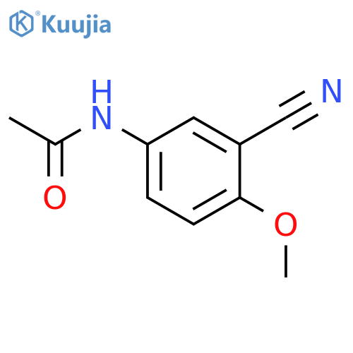 N-(3-Cyano-4-methoxyphenyl)acetamide structure