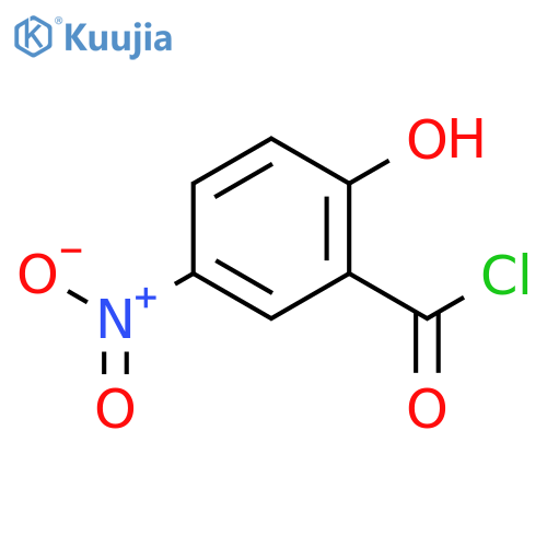 Benzoyl chloride, 2-hydroxy-5-nitro- structure