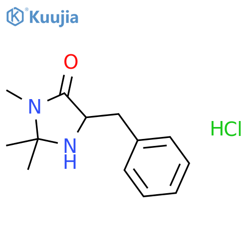 (5R)-5-benzyl-2,2,3-trimethyl-imidazolidin-4-one;hydrochloride structure