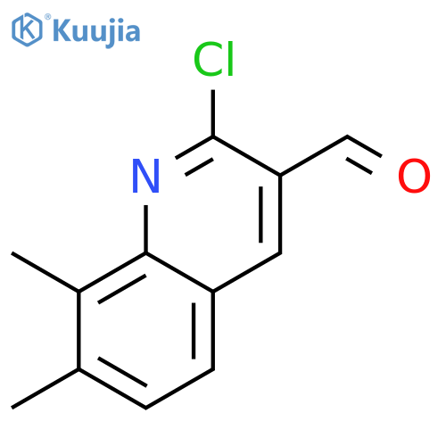 2-Chloro-7,8-dimethylquinoline-3-carbaldehyde structure