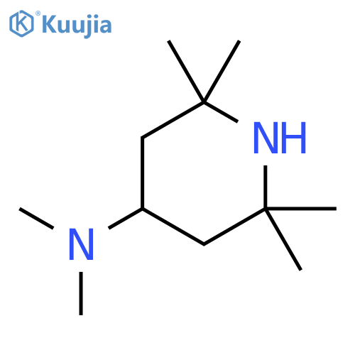 N,N,2,2,6,6-Hexamethyl-4-piperidinamine structure