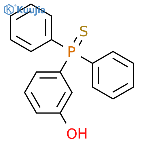 Phenol, 3-(diphenylphosphinothioyl)- structure