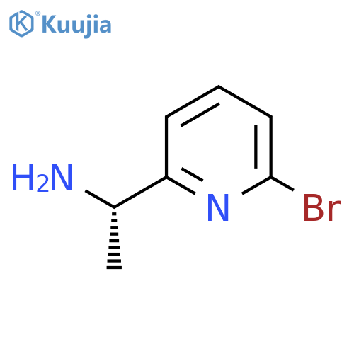 (1S)-1-(6-bromo-2-pyridyl)ethanamine structure