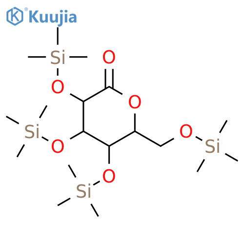 (3R,4S,5R,6R)-3,4,5-tris[(trimethylsilyl)oxy]-6-{[(trimethylsilyl)oxy]methyl}oxan-2-one structure