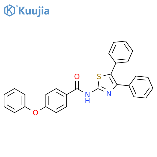 N-(4,5-diphenyl-1,3-thiazol-2-yl)-4-phenoxybenzamide structure