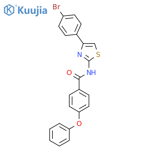 N-4-(4-bromophenyl)-1,3-thiazol-2-yl-4-phenoxybenzamide structure