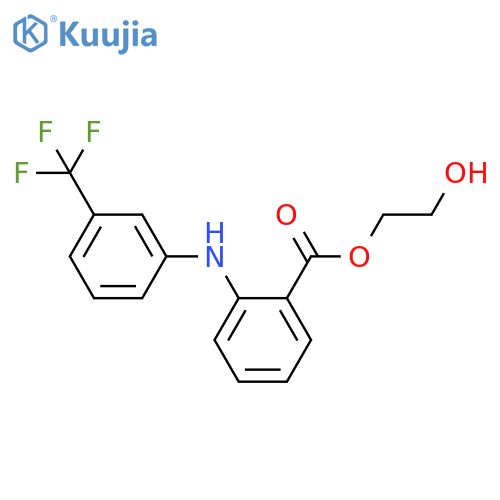 2-3-(Trifluoromethyl)phenylamino benzoic acid 2-hydroxyethyl ester structure