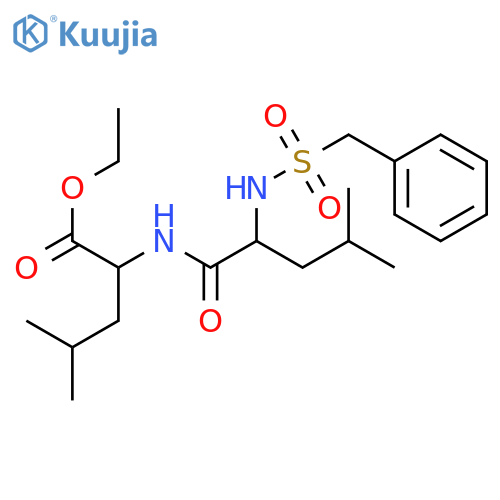 Leucine,N-[N-(benzylsulfonyl)-L-leucyl]-, ethyl ester, L- (8CI) structure