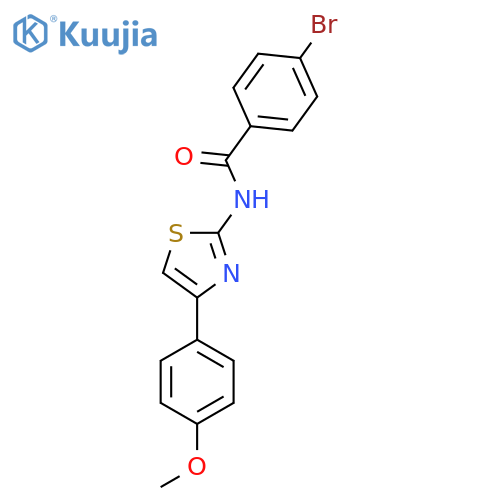 4-bromo-N-4-(4-methoxyphenyl)-1,3-thiazol-2-ylbenzamide structure