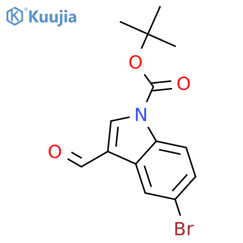 tert-Butyl 5-Bromo-3-formyl-1H-indole-1-carboxylate structure