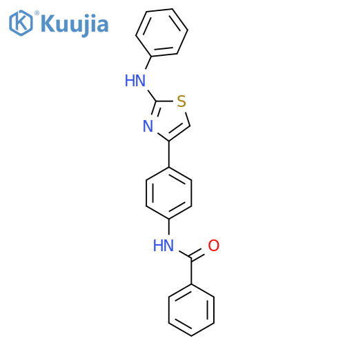 N-{4-2-(phenylamino)-1,3-thiazol-4-ylphenyl}benzamide structure