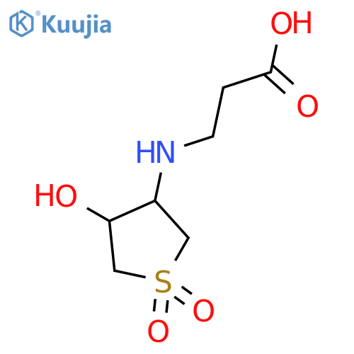 3-[(4-hydroxy-1,1-dioxo-1λ?-thiolan-3-yl)amino]propanoic acid structure
