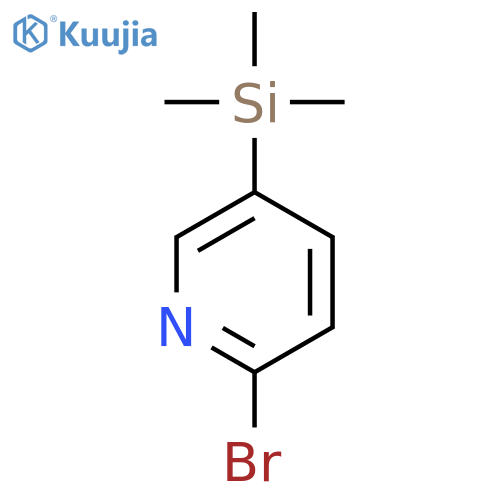 2-bromo-5-trimethylsilylpyridine structure