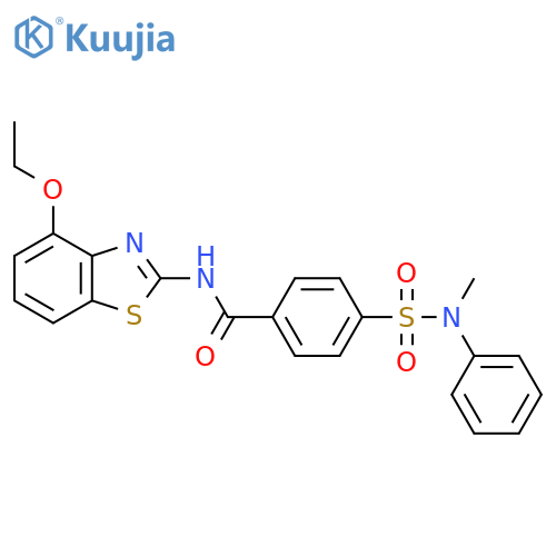 N-(4-ethoxy-1,3-benzothiazol-2-yl)-4-methyl(phenyl)sulfamoylbenzamide structure