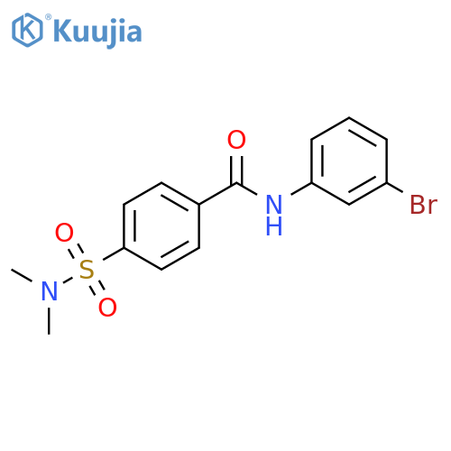 N-(3-bromophenyl)-4-(dimethylsulfamoyl)benzamide structure