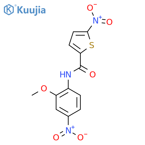 N-(2-methoxy-4-nitrophenyl)-5-nitrothiophene-2-carboxamide structure