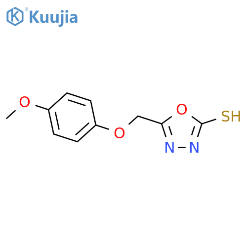5-(4-Methoxyphenoxymethyl)-1,3,4-oxadiazole-2-thiol structure