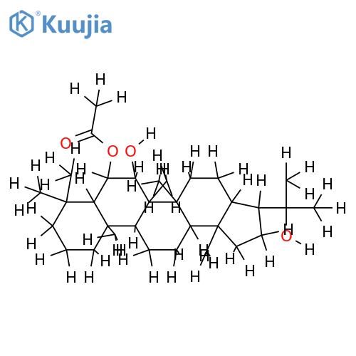 6alpha-Acetoxy-7alpha,22-dihydroxy-hopan structure
