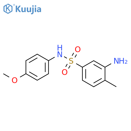 3-Amino-N-(4-methoxyphenyl)-4-methylbenzene-1-sulfonamide structure