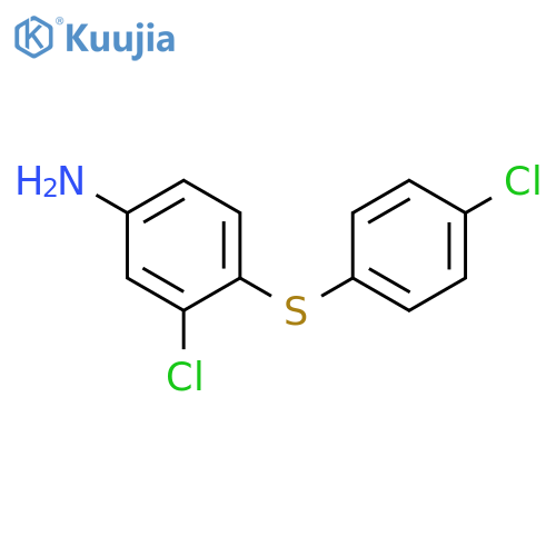 Benzenamine, 3-chloro-4-[(4-chlorophenyl)thio]- structure