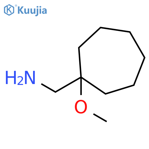 (1-methoxycycloheptyl)methanamine structure