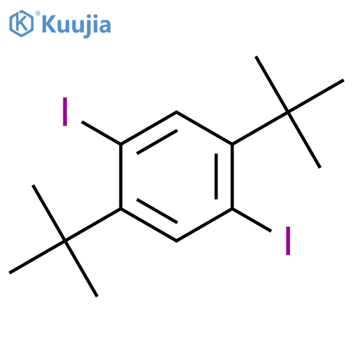 1,4-Ditert-butyl-2,5-diiodobenzene structure