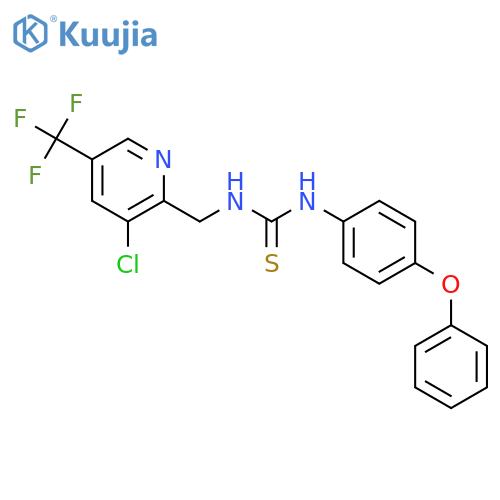 1-((3-Chloro-5-(trifluoromethyl)pyridin-2-yl)methyl)-3-(4-phenoxyphenyl)thiourea structure