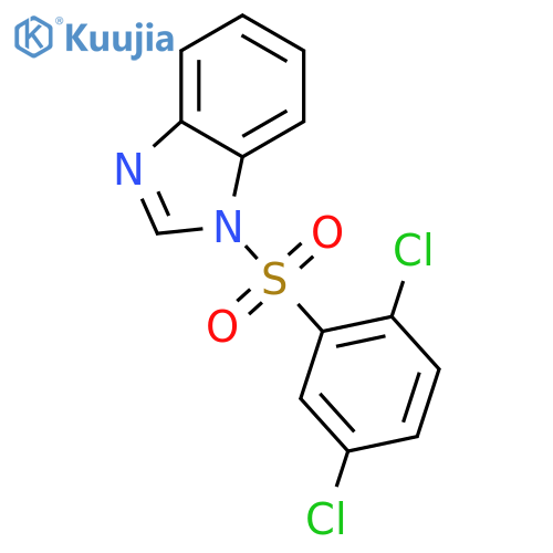 1-(2,5-dichlorobenzenesulfonyl)-1H-1,3-benzodiazole structure