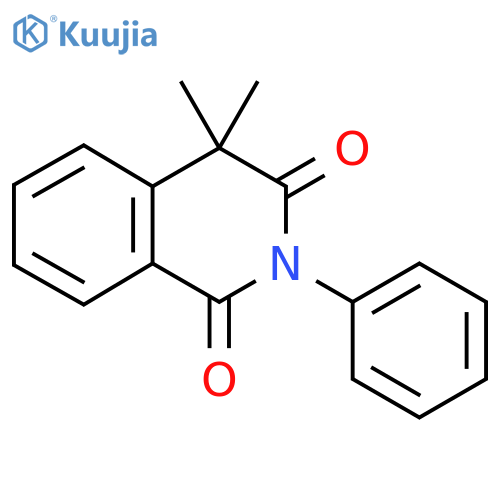 4,4-dimethyl-2-phenyl-1,2,3,4-tetrahydroisoquinoline-1,3-dione structure