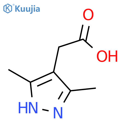 2-(3,5-Dimethyl-1H-pyrazol-4-yl)acetic acid structure