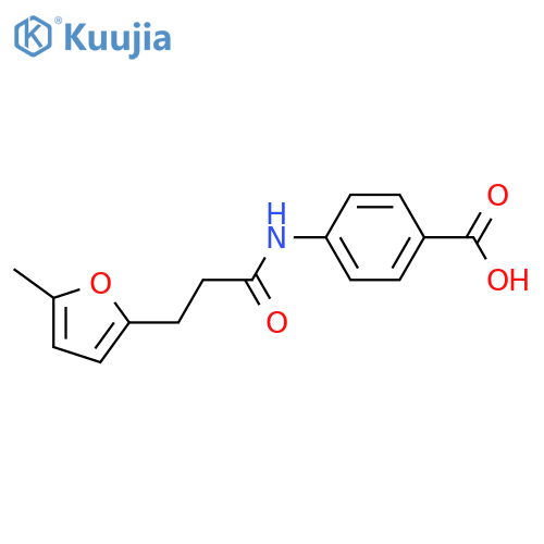 4-[3-(5-Methyl-furan-2-yl)-propionylamino]-benzoic acid structure
