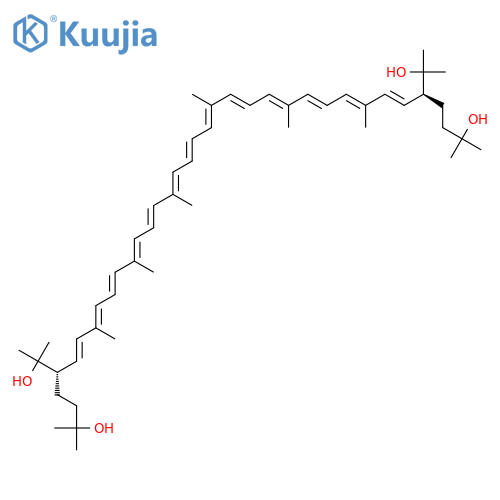 y,y-Carotene-1,1'(2H,2'H)-diol,3,3',4,4'-tetradehydro-2,2'-bis(3-hydroxy-3-methylbutyl)-, (2S,2'S)- structure