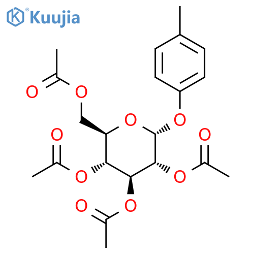(p-Tolyl)-alpha-D-glucopyranoside tetraacetate structure