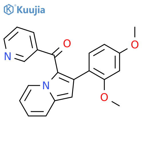 2-(2,4-Dimethoxyphenyl)-3-(pyridine-3-carbonyl)indolizine structure