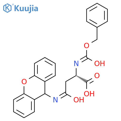 Z-Asn(Xan)-OH structure