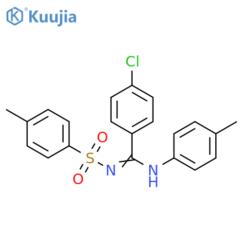 4-chloro-N'-(4-methylbenzenesulfonyl)-N-(4-methylphenyl)benzene-1-carboximidamide structure