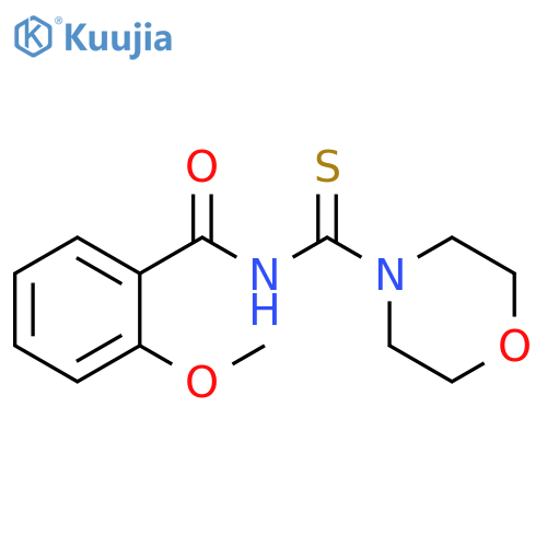 2-methoxy-N-(morpholine-4-carbothioyl)benzamide structure
